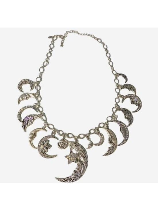 Kirks Folly Jewelry - Kirks Folly Necklace Moon & Stars Shadow Charms